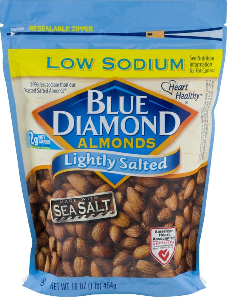 Blue Diamond Almonds Lightly Salted Almonds with Low Sodium