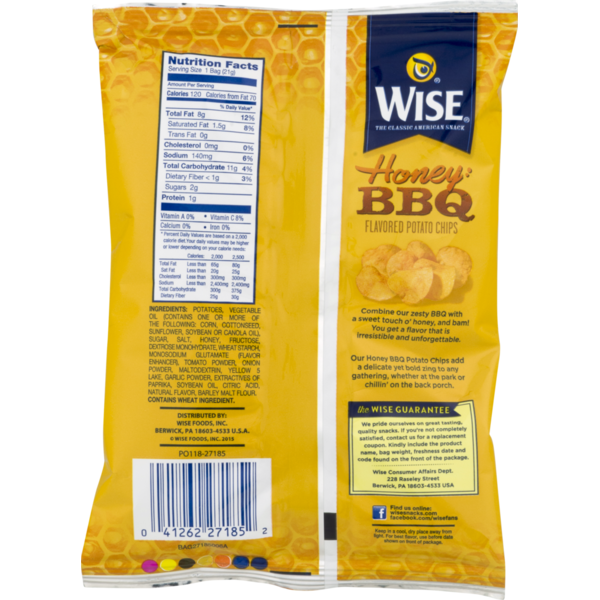 Wise Potato Chips Honey BBQ