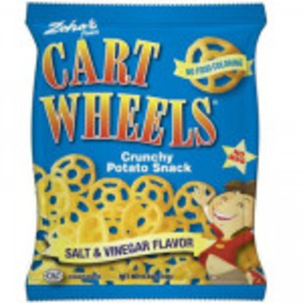 Cart Wheels Salt & Vinegar Flavor Crunchy Potato Snack