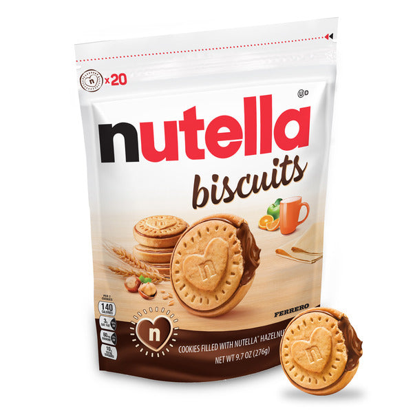 Nutella Biscuit Biscuits Hazelnut Spread-Filled Cookies, 20 Count