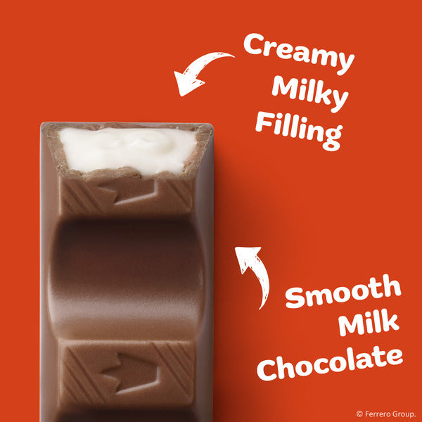Kinder Chocolate Mini, 12.7 oz, Up to 60 Minis, Milk Chocolate Bar with Creamy Milky Filling, Individually Wrapped Candy, Family Pack