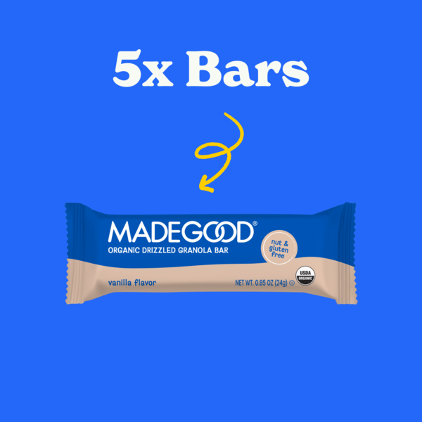 MadeGood Vanilla Chocolate Drizzled Granola Bars