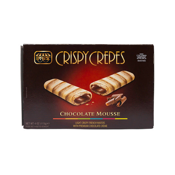 Paskesz Candy Company Chocolate Mousse Light Crispy French Wafers With Premium Chocolate Creme Crispy Crepes