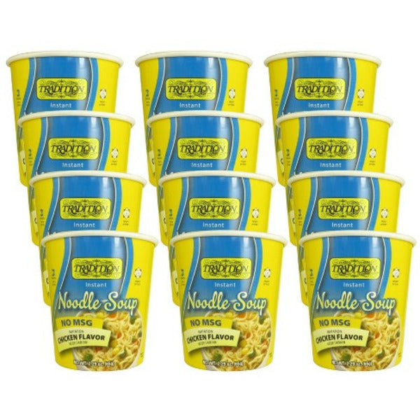 Tradition No Msg Chicken Flavored Instant Noodle Soup Cup